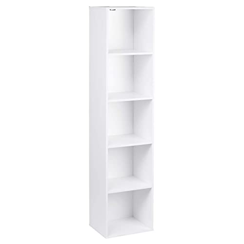 Estante WOLTU SK003WS5 (Branco - MDF e Metal - 30 x 24 x 132 cm) WOLTU - Conjuntos de móveis - branco, MDF, metal, 30x24x132cm