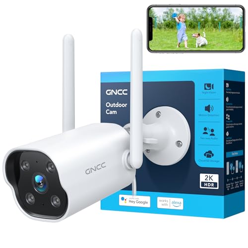 Câmara de Vigilância GNCC GT1PRO | Branco Kalado - Câmeras de vigilância - câmara, vigilância, wi-fi, 2k, exterior