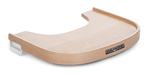 Bandeja para Cadeira Evolutiva CHILDHOME Evolu Natural Childhome - Acessórios para cadeira alta e assento elevatório - ajustável, removível, madeira, branco