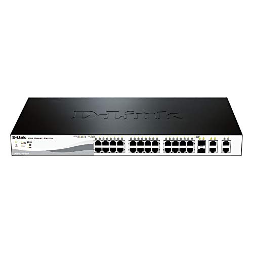 Switch D-LINK DES-1210-28P (24 Portas Gigabit - 30 W) D-Link - Concentradores e comutadores - 24 portas, gigabit, 30 W