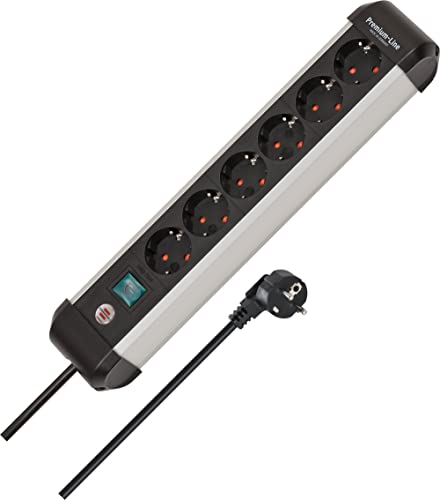 Extensão Elétrica BRENNENSTUHL 1151300100 Brennenstuhl - Filtros de linha e supressores de surtos - interruptor, proteção, alumínio, iluminado