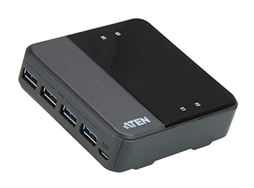 Adaptador ATEN (USB 3.0 - USB 3.0 - Preto) ATEN - Concentradores usb e firewire - usb 3.0, plug & play, preto