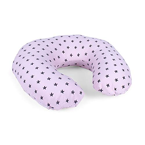 Almofada de Amamentação Interbaby Star Pink Mindoo - Suplementos de alimentação por sonda - almofada, amamentação, interbaby star pink, fibra oco siliconizada, fácil lavar