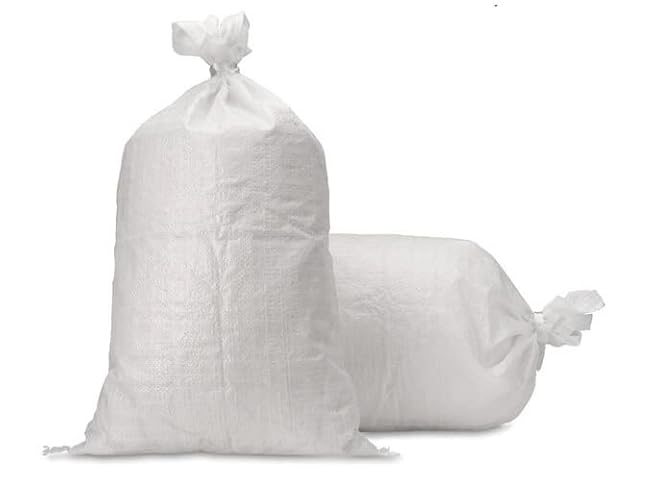 Sacos de Ráfia VRYSAC (Branco - Poliéster - 45 x 75 cm) VRYSAC - Sacolas de armazenamento doméstico - polipropileno, durável, biodegradável, 45 x 75 cm