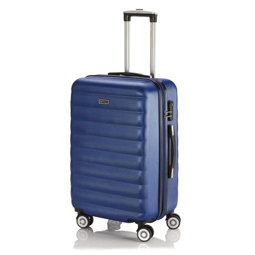 Mala de Viagem ITACA Abs Texturizado (Cabine - 30 L - Azul) ITACA - Malas - 30 L, azul, separador, fecho de correr