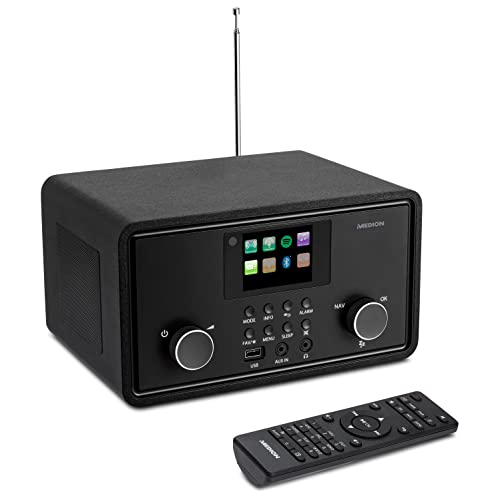 Rádio Medion P85027 Preto Digital Rádio Internet MEDION - Áudio - digital, internet, dab+, bluetooth, usb