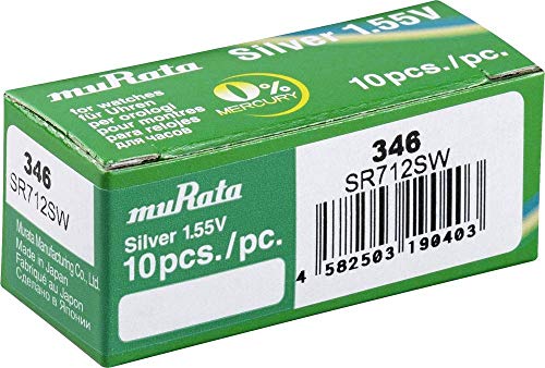 Pilha não recarregável MURATA SR712SW-PBWW Murata - Baterias - níquel-cálcio, 9,5 mAh, telemóvel, branco