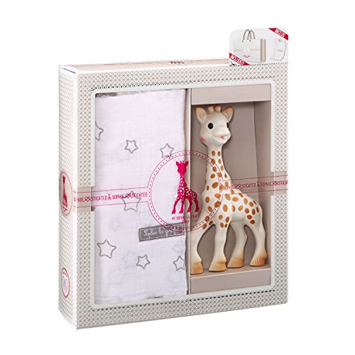 Conjunto de presentes para bebés SOPHIE LA GIRAFE Vulli - Fraldas de pano e mantas de bebê - conjunto, presentes, bebés, sophie la girafe