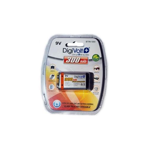 Pilha recarregável DIGIVOLT BT9V-300 (9 V) Digivolt - Baterias - litio, 9 V, 300 mAh