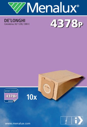 Saco de Aspirador MENALUX 4378P (Compatibilidade: De Longhi) Menalux - Acessórios de aspirador - compatível, De Longhi, amarelo, 10 peças