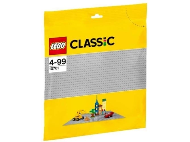 LEGO Classic: Base de Cor Cinza - 10701 (Idade Mínima: 3) LEGO - Blocos de encaixe - base, cinza, lego, 3+, 48x48