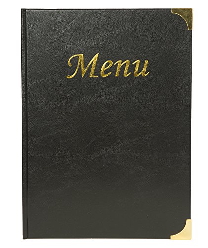 Capa de Menu Securit Basic A4 2 Inserts Doble Preto SECURIT - Porta-contas - capa menu, securit basic a4, 2 inserts, doble preto