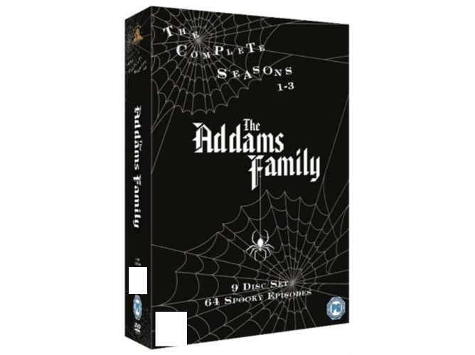 DVD Addams Family: The Complete Seasons 1-3 (Edição em Espanhol) MGM - Dvds e vídeos - Addams Family, completa temporada, eclética família, misterioso