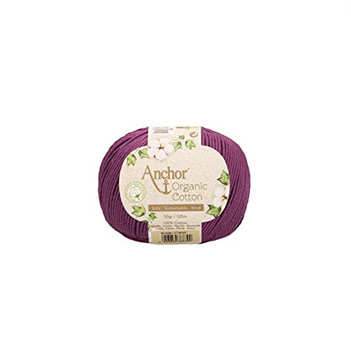 Fio para Tecido ANCHOR Organic Cotton 50Gr ANCHOR - Fibras para artesanato - fibras naturais, macios, confortáveis, 50gr/m