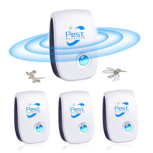 Repelente Elétrico Ultrassônico de Insetos 4 Unidades PEHTIY - Controle de pragas - ultrassónico, insetos, repelente elétrico