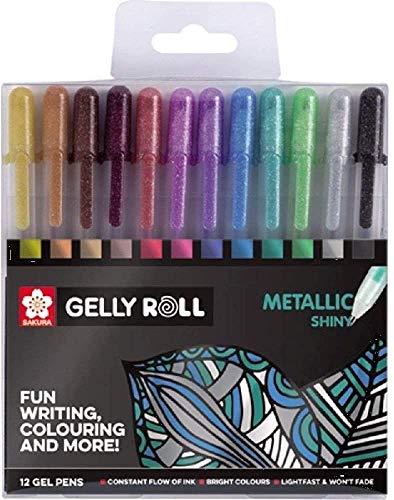 Canetas de Gel SAKURA Poxp Gbmet12 (12 Unidades) 
Marca:
Sakura
 - Canetas - canetas de gel, Sakura, poxp gbmet12, conjunto 12 unidades, resistente descoloração, impermeável