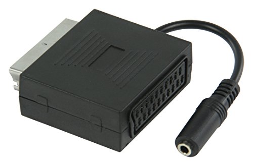 Cabo Adaptador VALUELINE 6.35mm para 3.5mm Preto Valueline - Adaptadores de cabos de áudio e vídeo - scart, 3.5mm, masculino/feminino, 0,2m