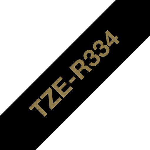Fita para Etiquetadora Brother TZE-R334 Dourado Brother - Fitas de etiquetas e recargas - dourado, transferência térmica, plástico de bolhas