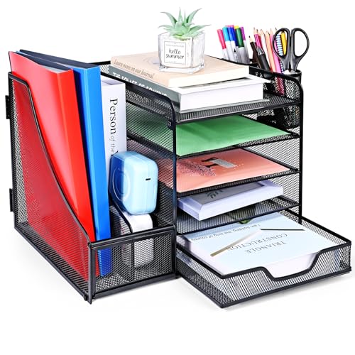 Organizador de Secretária APRITSCHE com Porta-lápis (Multicor) Apritsce - Organizadores de mesa - organizador, secretária, porta-lápis