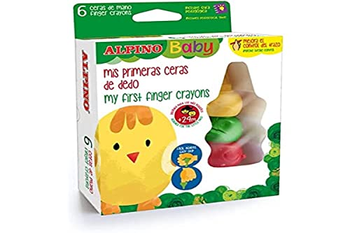 Lápis de Cor ALPINO Baby Set 6 Mis Primeras Ceras (Multicor) Alpino - Instrumentos de escrita e desenho - psicomotricidade, cores surpresa, fáceis de usar, multicor