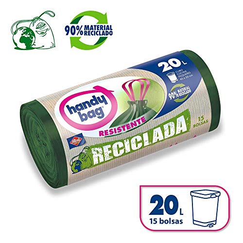 Sacos Recicláveis HANDY BAG (20 L - 15 Un) H-ANDYBAG - Sacolas de lixo - recicláveis, 20 l, 15 unidades
