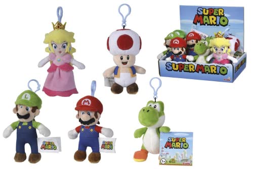 Porta-Chaves SUPER MARIO (12.5 cm - Branco) SIMBA - Porta-chaves - 125 cm, borracha, mosquetão, super mario