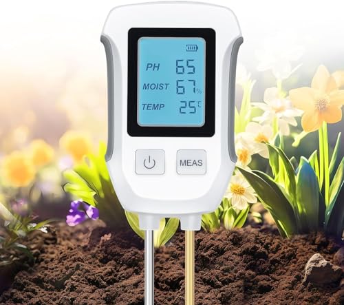 Medidor de Temperatura e pH TOLESUM 3 em 1 Tolesum - Medidores de umidade - temperatura, ph, 3 em 1
