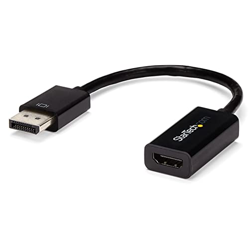 Cabo Adaptador StarTech.com DP2HD4KS DisplayPort 1.2 para HDMI 1.4 Preto STARTECH.COM - Acessórios de computador - displayport, hdmi, plug & play, preto