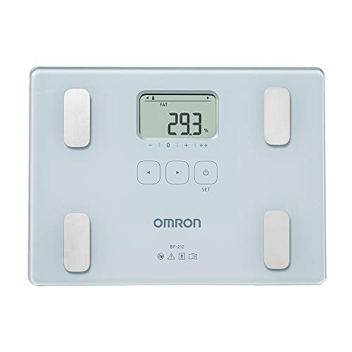 Balança Digital Omron BF-212 (Peso máximo: 180 kg) Omron - Balanças de peso corporal - balança digital, omron bf-212, peso máximo 180kg, visor LED, superfície vidro, 4 memórias