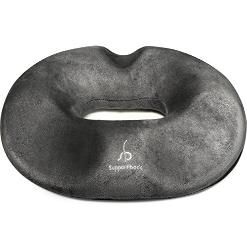 Almofada de Assento DONUT Premium 2020 (Preto) SUPPORTIBACK - Almofadas de viagem - premio, 2020, preto