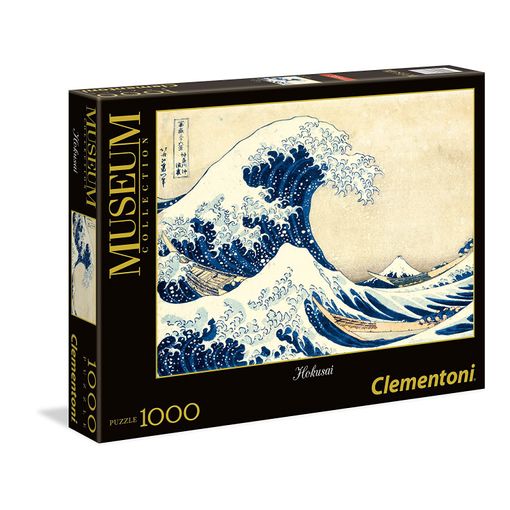 Puzzle CLEMENTONI Hokusai The Great Wave (1000 pieces) CLEMENTONI - Quebra-cabeças de encaixar - 1000 peças, MUSEUM, Hokusai, The Great Wave