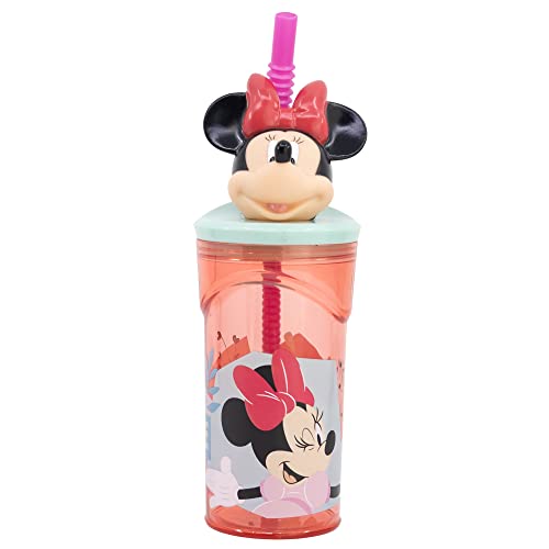 Garrafa para Bebida DISFRAZZES Disney Minnie (360 ml) Stor - Porta-alimentos e bebidas - 360 ml, plástico, minnie, lavável