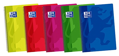 Caderno OXFORD Classic (A4 - Quadriculado) Hamelin Brands - Cadernos e bloco de notas - quadriculado, a4, margens coloridas, fecho de elástico