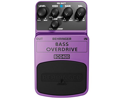 Pedal de Efeito BEHRINGER BOD400 (1 Entrada - 1 Saída) Behringer - Processadores de efeitos - overdrive, comprimento de onda, 1 entrada, 1 saída