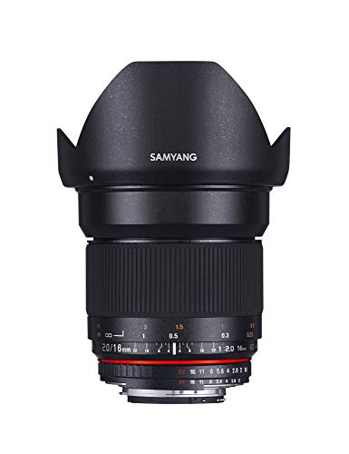 Objetiva SAMYANG 16mm F2.0 ED AS UMC CS (Encaixe: Nikon F - Abertura: f/22-1.6) Samyang - Lentes de câmera - 1,6mm, f/22-1.6, nikon f, ajuste manual