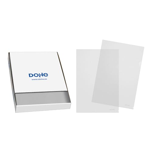 Caixa com 100 Bolsas para Unhas DOHE (Transparente) DOHE - Pastas e capas de relatório - 100 bolsas, transparentes, a4, caixa de plástico