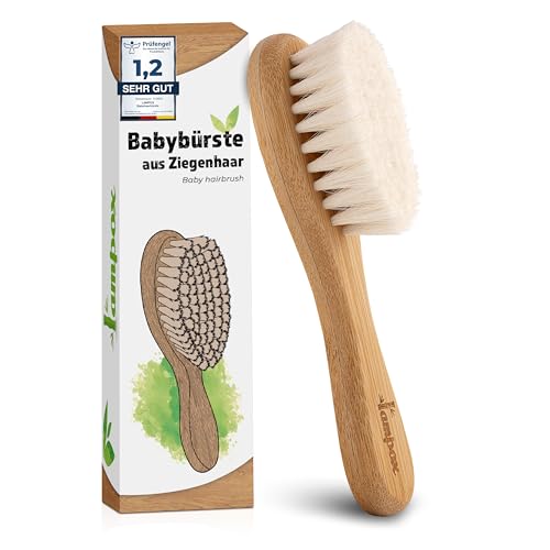 Escova para Cabelo LAMPOX Cabra Leite 2 em 1 lampox - Pentes e escovas - cabelo delicado, bebés, maciça, suave