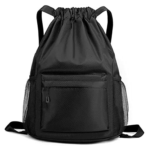 Mochila de Corda Unisexo CZEMO (Preto - 35 x 25 x 15 cm) Czemo - Mochilas - unissex, corda, preto, 35x25x15cm