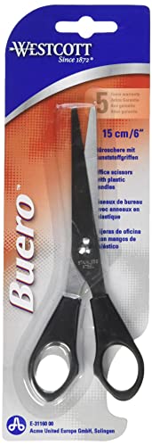 Tesoura WESTCOTT E-31160 (15cm - Lâmina Dupla) Acme United Europe (UK) - Ferramentas de corte e relevo para artesanato - 15 cm, lâmina dupla