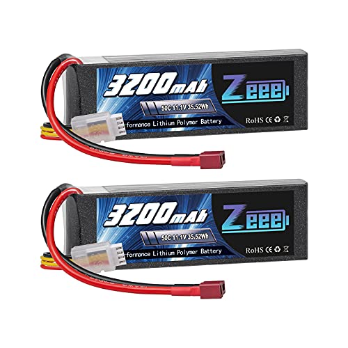 Bateria Recarregável ZEEEES 3S Lipo Battery 3200mAh 11.1V 50C RC Battery Zeee - Baterias - 3200mAh, 11.1V, 50C, LiPo