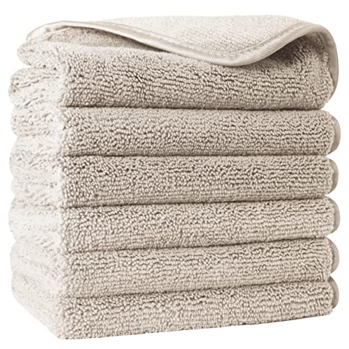 Toalhas POLYTE Microfibras Super Absorventes Antipelúcia (Bege) Mainland Textiles LLC - Toalhas de banho e panos de limpeza - microfibra, super absorvente, antipelícula