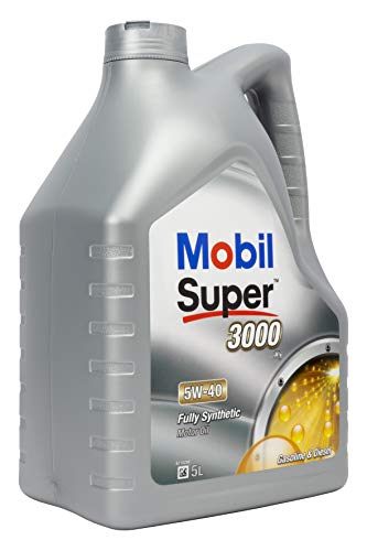 Óleo de Motor MOBIL Super 3000 (5L) (5W-40) Mobil 1 - Óleo do motor do veículo - 5w-40, alta qualidade, sintéticos, proteção