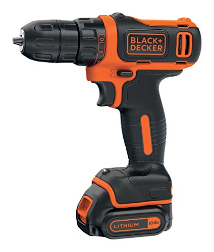 Broca BLACK & DECKER BDCDD12K1B-QW Preto, Laranja BLACK + DECKER - Berbequins elétricos portáteis - broca, coringa, perfuração, fendas, cabo
