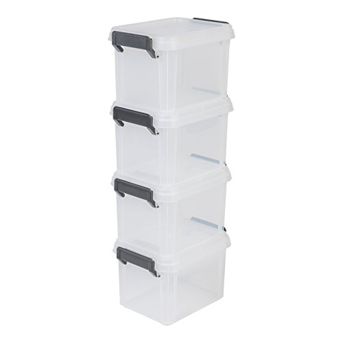 Caixa de Arrumação IRIS OHYAMA MBX-2 Transparente Iris Ohyama - Recipientes de armazenamento doméstico - apiláveis, tampinha selada, modular, transparente, 2L