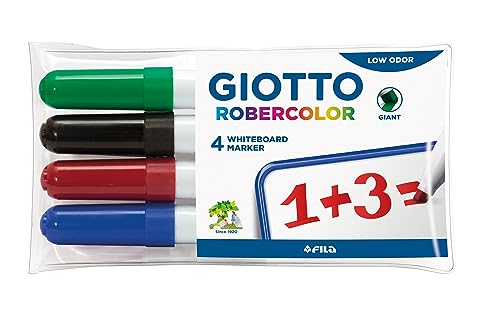 Marcadores GIOTTO Robercolor (Multicor - Ponta Biselada) Fila - Marcadores e marcadores de texto - ponta biselada, tinta à base de água, borrável