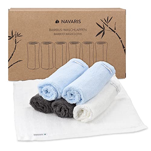 Toalha de Banho NAVARIS Bambu (Azul - 25x25 cm) Kw-Commerce - Banho e corpo - bambu, azul, 25x25 cm