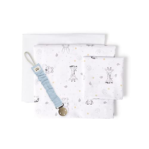 Lençol de Cuna KOALA & CO (Algodão - 60 x 120 cm) Interbaby - Lençóis - algodão, 60x120 cm