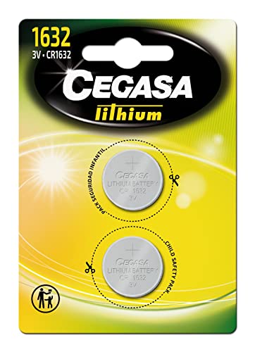 Pilhas Não Recarregáveis CR1632 (2 unidades) Cegasa - Baterias - alcalino, 3 V, CR1632, 620 mAh