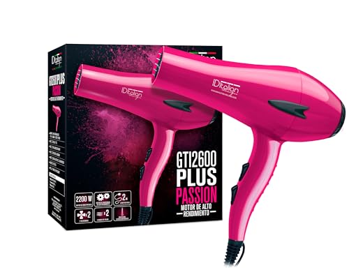 Secador de Cabelo ID ITALIAN DESIGN GTI2600PASSIONPLUS (2200 W - 3 Níveis de temperatura) ITALIAN DESIGN - Secadores de cabelo - 2200W, 3 níveis, temperatura