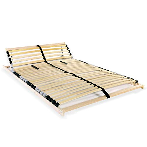 Estrado de Ripas Vidaxl com 28 Ripas 7 Zonas Compatível com Colchão: 100X200 Cm vidaXL - Conjuntos de móveis - estrado, ripa, vidaxl, 28 ripas, 7 zonas, compatível